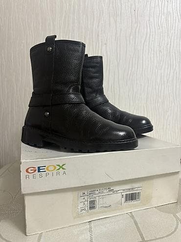 Ботинки и ботильоны: Полусапожки зимние GEOX Respira девочковые. В идеальном состоянии — 1