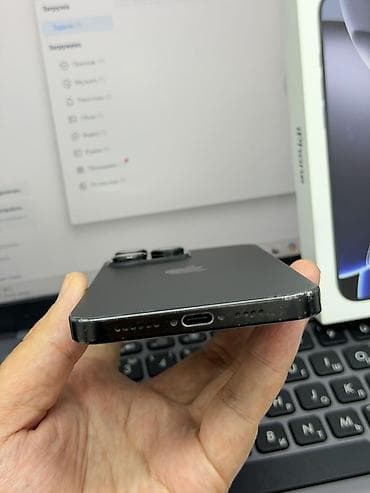 nokia 6310: IPhone 16 Pro Max, Б/у, 1 ТБ, Space Gray, Коробка, 92 % — 5