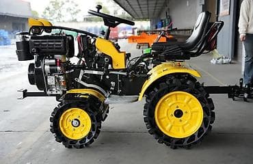 косилка трактора: Мотоблок с навесным оборудованием Описание: - Колёсный мотоблок — 10