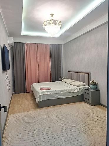 гостиница по часовой бишкек: 1 комната, Люкс, элитка, Асанбай мкр, Круглосуточное заселение — 7