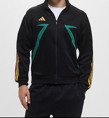 Мужская спортивная кофта/джемпер на молнии. - Цвет: черный с