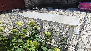 паркет купить: Стол и стул для зала, цвет - Белый — 4