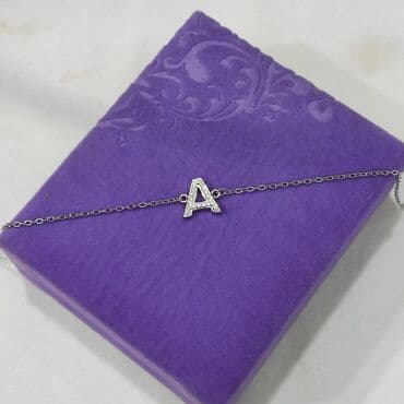эксклюзивные свадебные пригласительные: Серебряный браслет с буквами "А" Серебро 925 пробы Цена 900 сом — 2