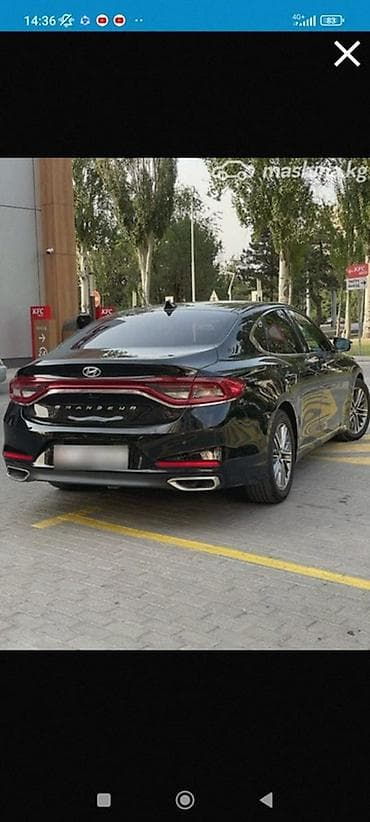 Hyundai Grandeur: 2017 г., 3 л, Автомат, Газ, Седан