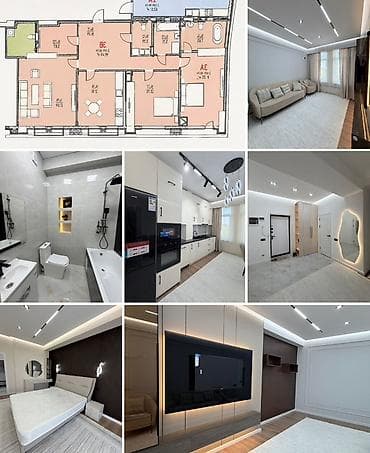 3 комнаты, 101 м², Дизайнерский ремонт