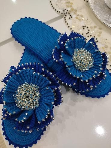 zoom h4n: Домашние тапочки, 40, Новый, цвет - Синий, Самовывоз — 5