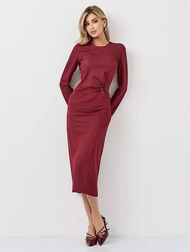 бордовое платье футляр: Платье 
44 размер — 1