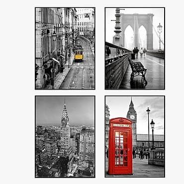 современные картины для интерьера: Картины в рамках/ассортимент: композиции из 2х/3х/4х, а также — 5