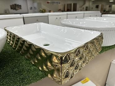 узорами: Раковина для ванной, Особенности: С узором, Материал: Керамика — 1