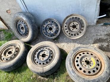 колеса газ 66: Колеса в сборе 135 / >80 / R 15, Лето, Б/у, 1 шт, Легковые, Железные, отверстий - 5 — 1