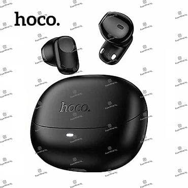 aux bluetooth: Наушники Hoco EQ25 в стильном чёрном исполнении - беспроводное — 4