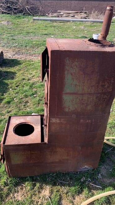 установка отоплении: Печька чюгунная — 1