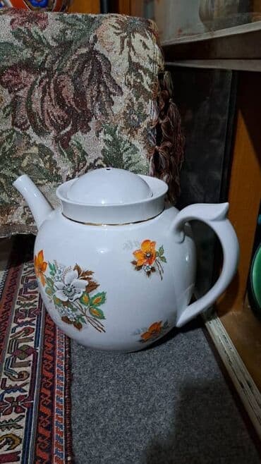 посуда из дерево: Набор столовой посуды (фарфор/керамика), разнообразные предметы — 5