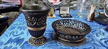 бусы перламутр: Набор из вазы и мыльницы, непользовались, есть видеообзор — 1