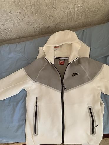 джинсы мужские широкие: Спортивные штаны Nike, белые. - Материал: плотный трикотаж/футер с — 2