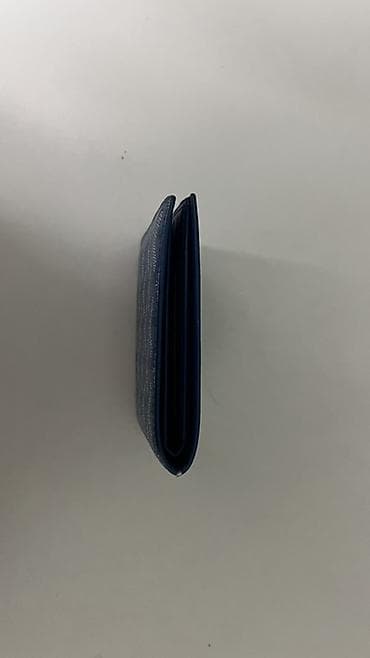 кошелеки: Карманный кардхолдер/мини‑кошелёк в синем цвете с фирменным узором — 3