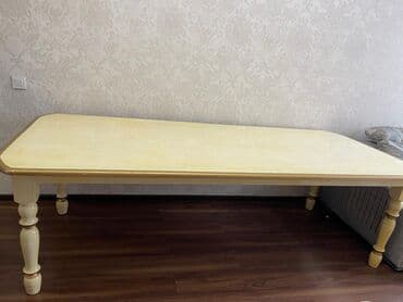 столы и стулья для столовой: Большой обеденный стол в классическом стиле. РАЗМЕР: ширина/1.10 — 3