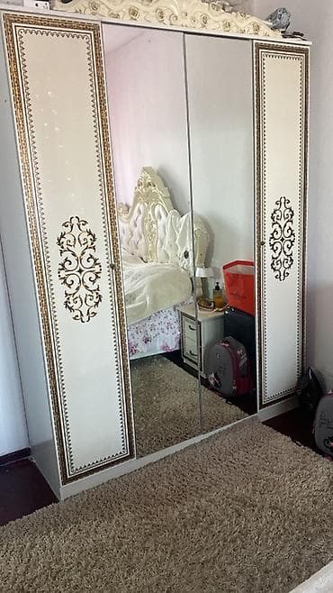 спальный гарнитур беларусь: Спальный гарнитур, Двуспальная кровать, цвет - Бежевый — 3