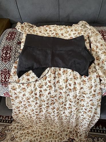 Женский комплект одежды (4 предмета) 1) Платье-макси с цветочным