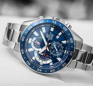 часы механические casio: EDIFICE ___ Функции : секундомер, дата, светонакопитель (подсветка) — 2