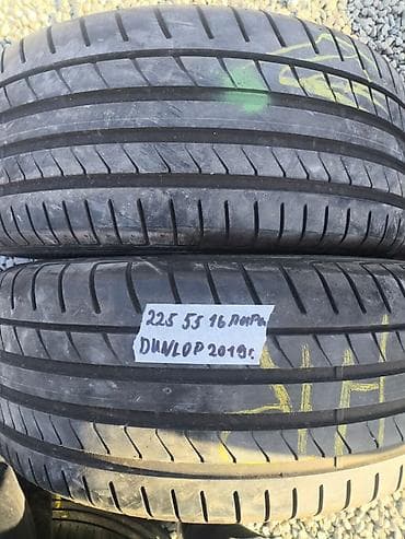Шиналар: Шиналар 225 / 55 / R 16, Жай, Колдонулган, Жуп, Жеңил унаалар, DUNLOP — 1