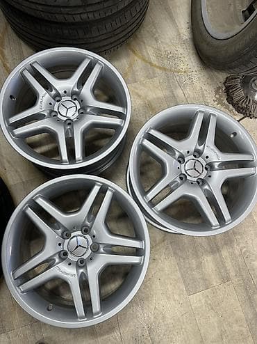 tpms: Литые Диски R 18 AMG, Комплект, отверстий - 5, Б/у — 2