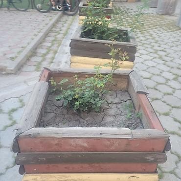 пл: Деревянные уличные кашпо/клумбы для садов и террас. - Форма — 2
