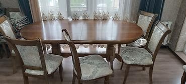 table and chair: Стол и стул для зала, цвет - Бежевый — 1
