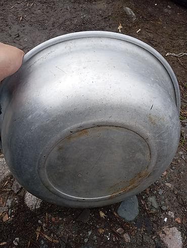 Хозтовары: Алюминий таз Советский (миска) большого объёма - Материал: алюминий — 3