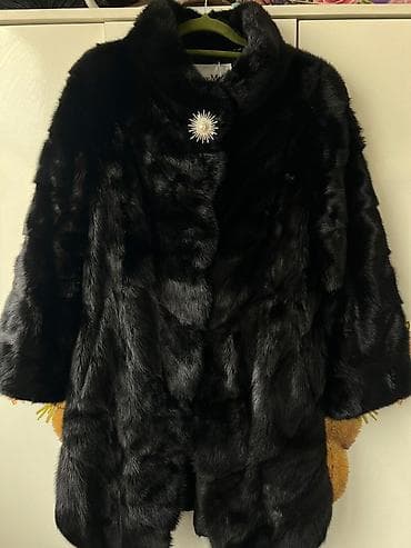 платок норковый: Шуба Max Mara из натурального меха (черный цвет) новый с этикеткой с — 1