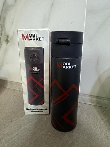 открыто: Умная термокружка-термос MobiMarket с цифровым дисплеем - Цифровой — 1