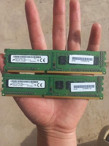 Оперативная память (RAM) для ПК, Б/у, Micron, 8 ГБ, DDR3, 1600 МГц