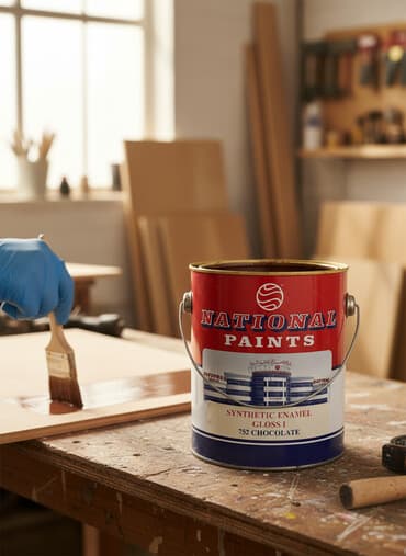 национал краска: Банка синтетической эмали National Paints, глянцевая, оттенок 752 — 1