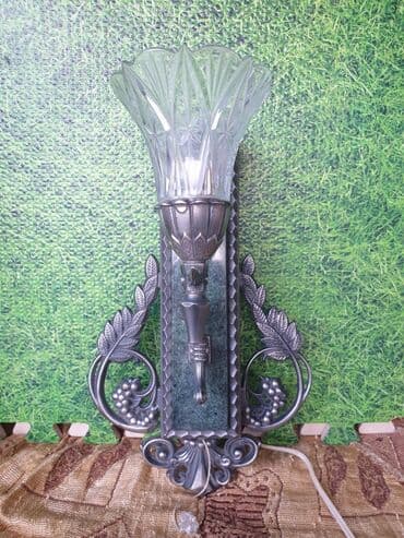 бра на стену: Хрустальный Светильник Бра Винтажный. Анодированное льтьё со вставкой — 1