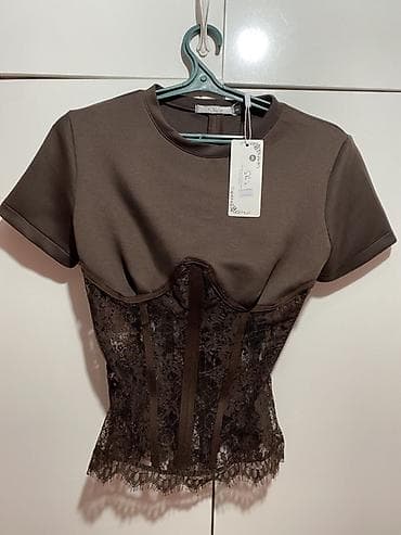 корсеты этно: Топ, Трикотаж, С кружевом, S — 1