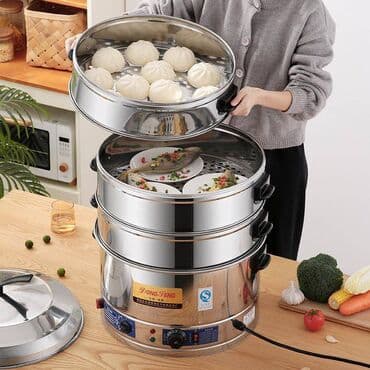 Мантыварка - пароварка промышленная 4 яруса В наличии: 47см 52 см