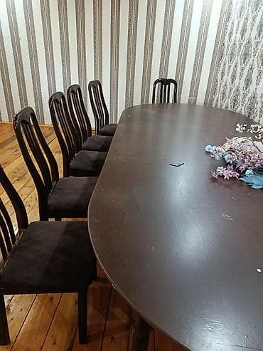 Обеденная группа: большой овальный стол + 12стул - Комплектация