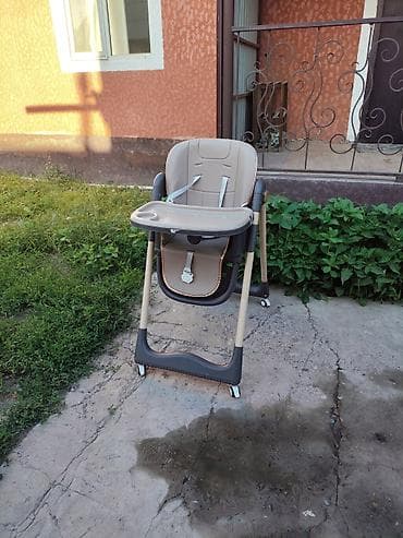 детскую кроватку до 2 лет: Стульчик для кормления, Другой бренд, Пластик, Другой вид, цвет - Бежевый — 2