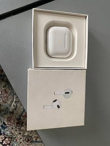 Беспроводные наушники Apple AirPods (3‑го поколения) - Компактный at lalafo.kg Беспроводные наушники Apple AirPods (3‑го поколения) - Компактный