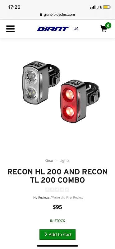 игровые очки: Продаю велофонари (перед + зад) фирмы Giant. Recon HL200 + Recon TL200 — 5