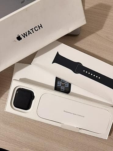 helio strap: Apple Watch SE 2023, 44 мм, алюминий, цвет Midnight (черный) — 1