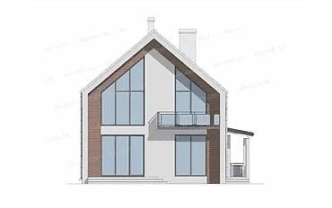 гостинный дом: Современный проект двухэтажного загородного дома с двусветной гостиной — 6