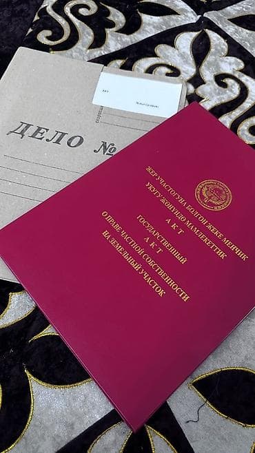 Жер тилкелери: 50 соток, Айыл чарба үчүн, Кызыл китеп, Техпаспорт, Сатып алуу-сатуу келишими — 1