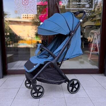 купить коляску прогулочную бу: Коляска, цвет - Голубой, Новый — 2