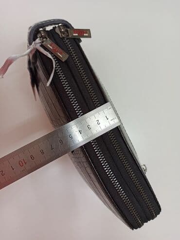 купить ремень кожаный мужской: Барсетка, Butun, Материал: Натуральная кожа, Застежка на молнии, Множество карманов, Оригинал, Новый — 5