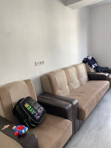 сору тапчан: Диван-кровать с двумя креслами - Комплектация: трехместный диван и — 1