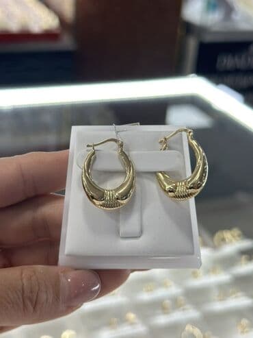 Серьги, Проба 585, Без вставки, Женские, Новый