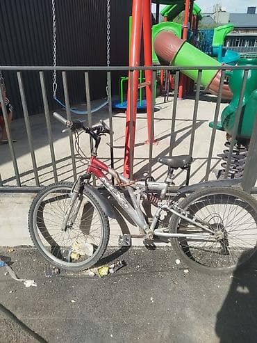 gray fixed gear: Горный велосипед с полным приводом подвески (двухподвес) — 1