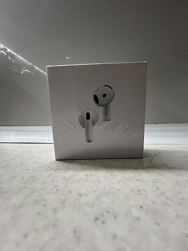режим 12 с: Беспроводные вкладыши наушники, Apple, AirPods 4, Новый — 2