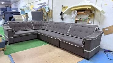 удобный диван: Угловой диван, C подушками, Трехместный — 4